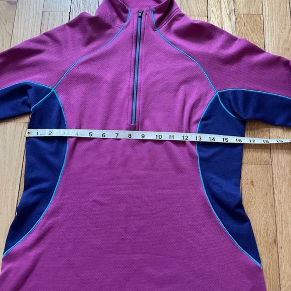 Patagonia Midweight Capilene 1/4 Zip Top Pink and Blue Women’s S - Picture 9 of 10